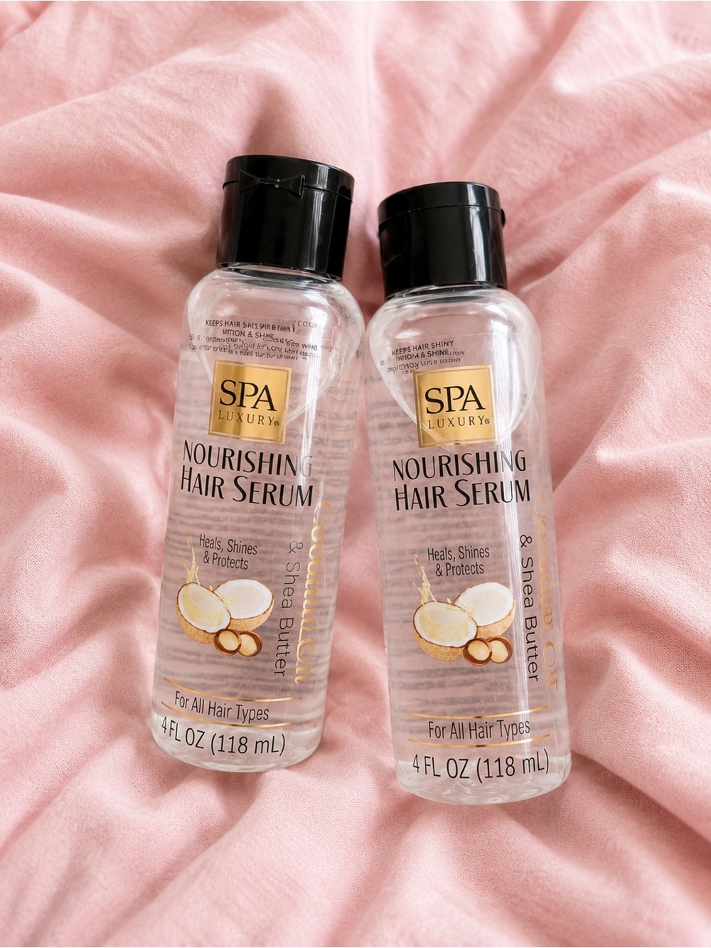 SPA Luxury Nourishing Hair Serum Duo – Coconut Oil & Shea Butter | 2 Pack